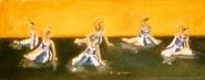 Fountains, 20x50cm, Oil on Canvas, �185
