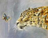 Leopard and Butterfly